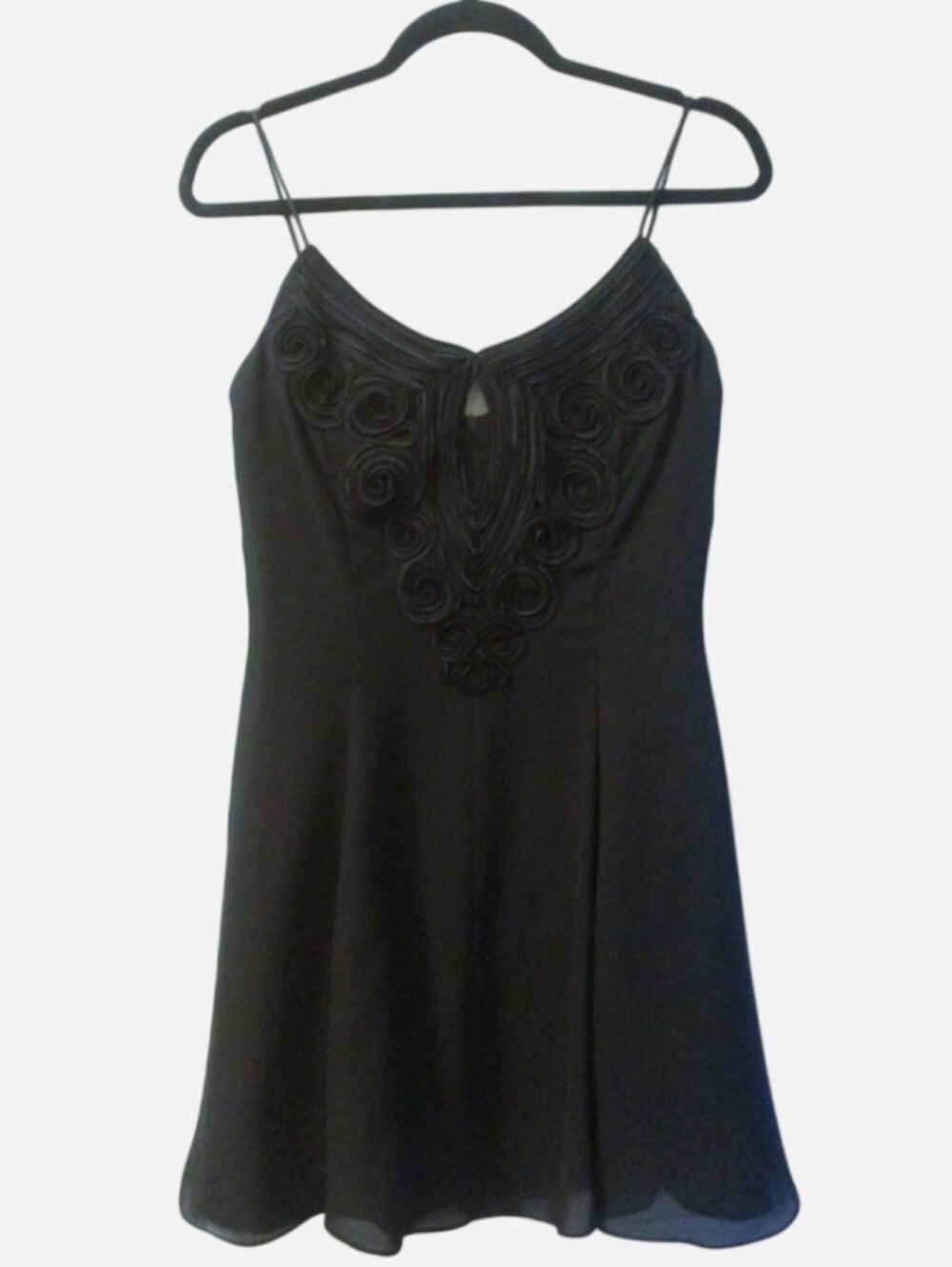 Scott McClintock Black Mini Dress Cocktail 8 Vintage Sleeveless Wedding Formal